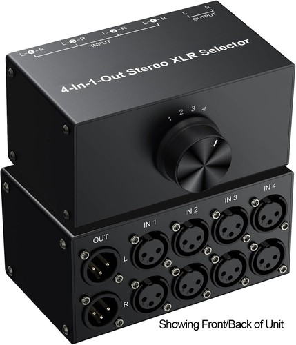 Switcher xlr professionale - xlr,