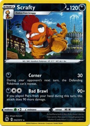 Pokémon tcg scrafty - pokémon,