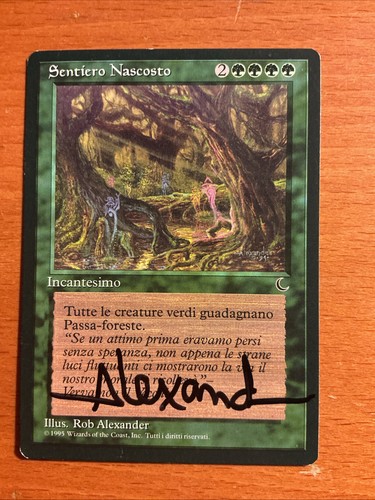 Autografo artista firmato mtg - autografo,