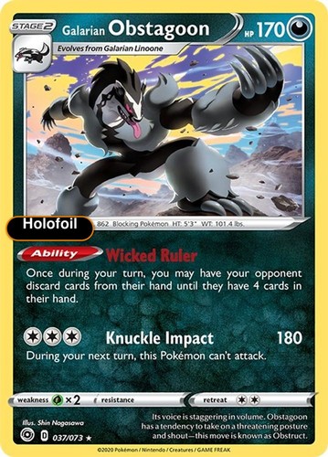 Pokemon galarian obstagoon - pokemon,