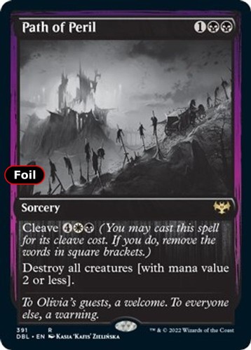 Foil path peril - path,